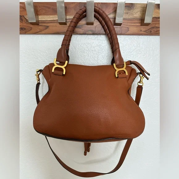 Chloe Medium Satchel in Tan - Picture 3 of 5